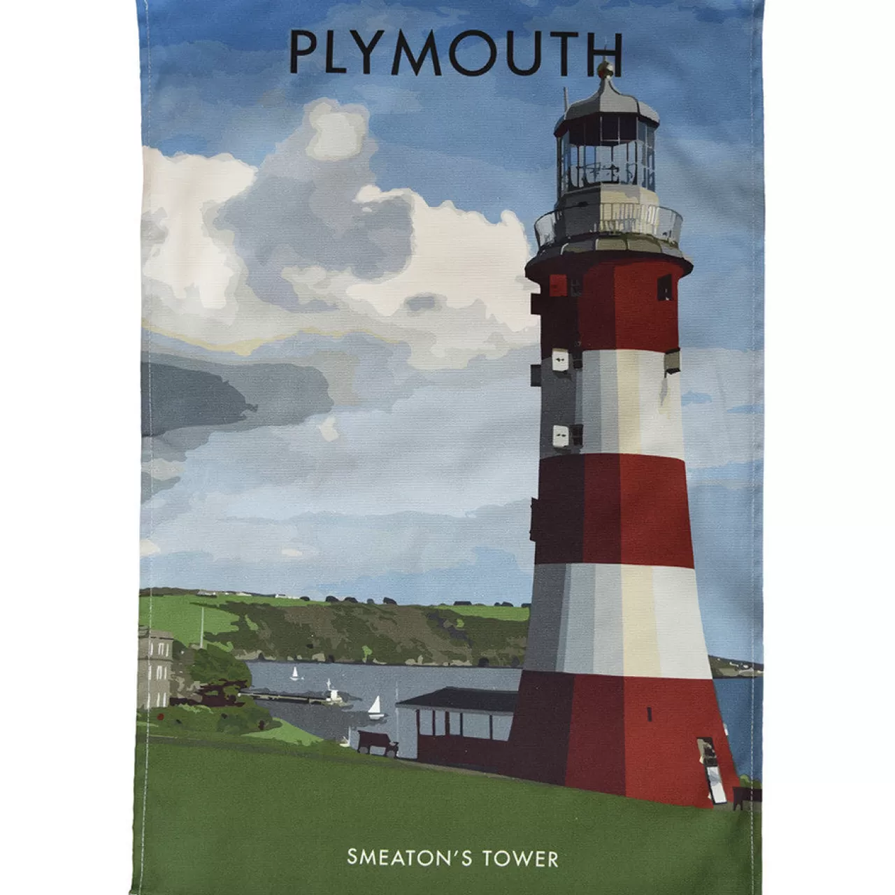 Store Town Towels Plymouth - Smeatons's Tower Tea Towel