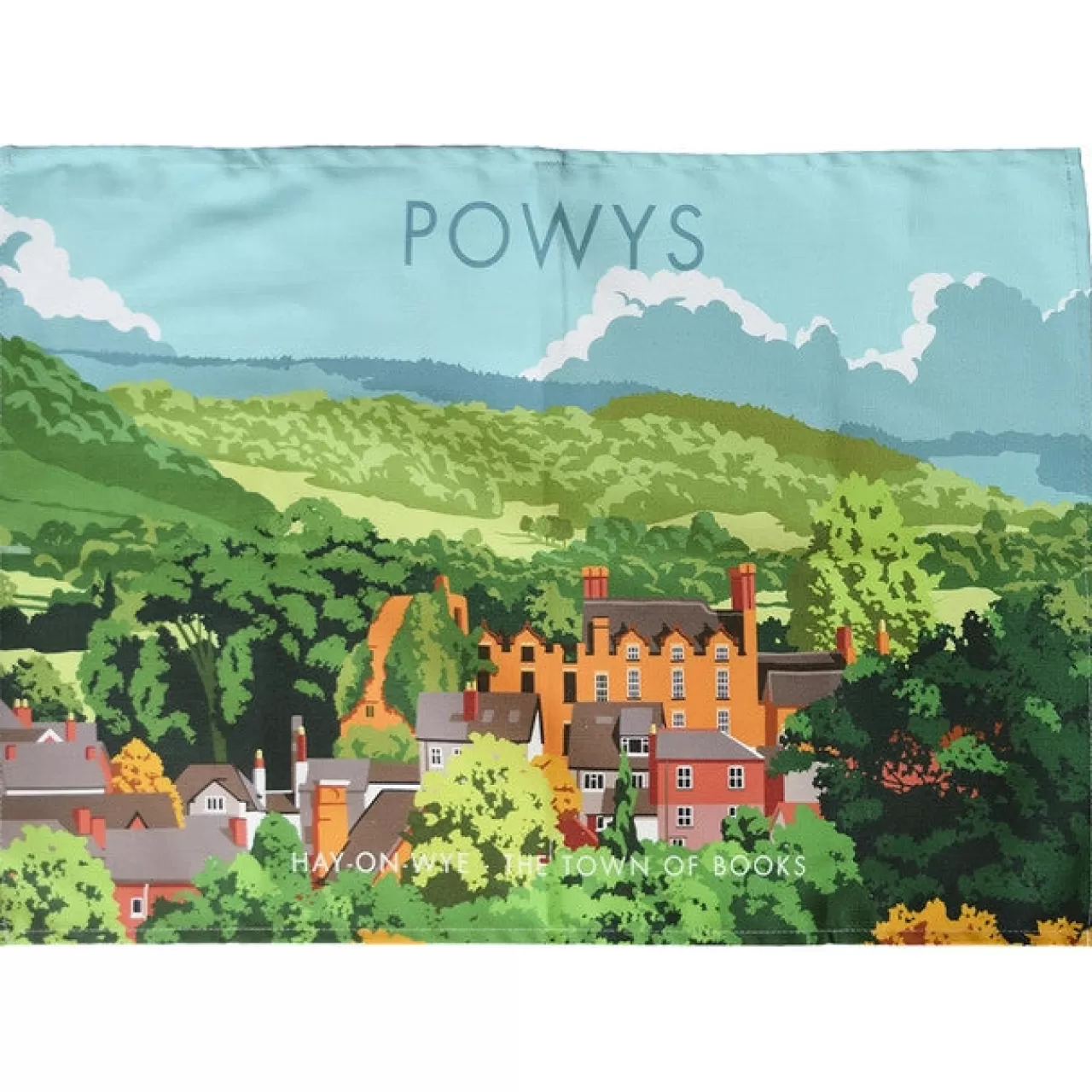 Flash Sale Town Towels Powys - Hay-On-Wye Tea Towel