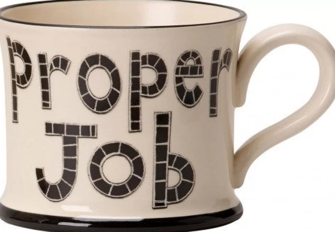 Fashion Moorland Pottery Proper Job (Devon) Mug By