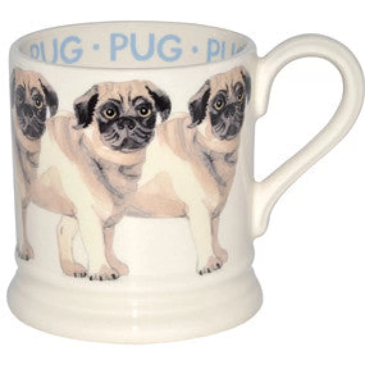 New Emma Bridgewater Pug 1/2 Pint Mug