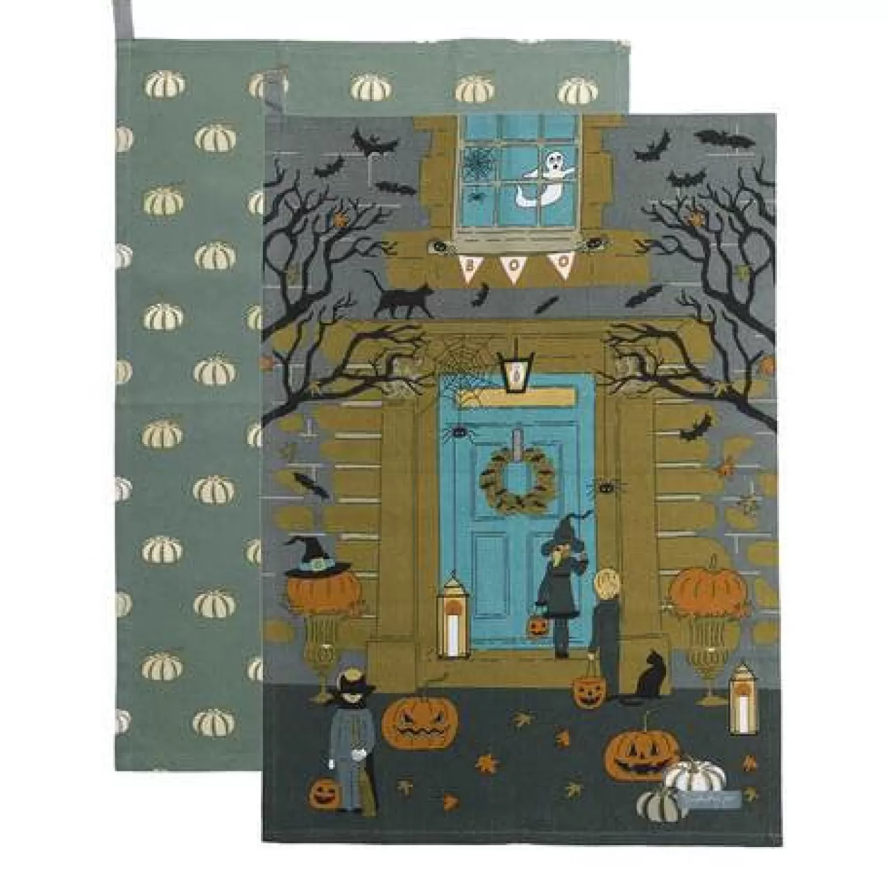 Best Sale Sophie Allport Pumpkin & Halloween Set Of 2 Tea Towels