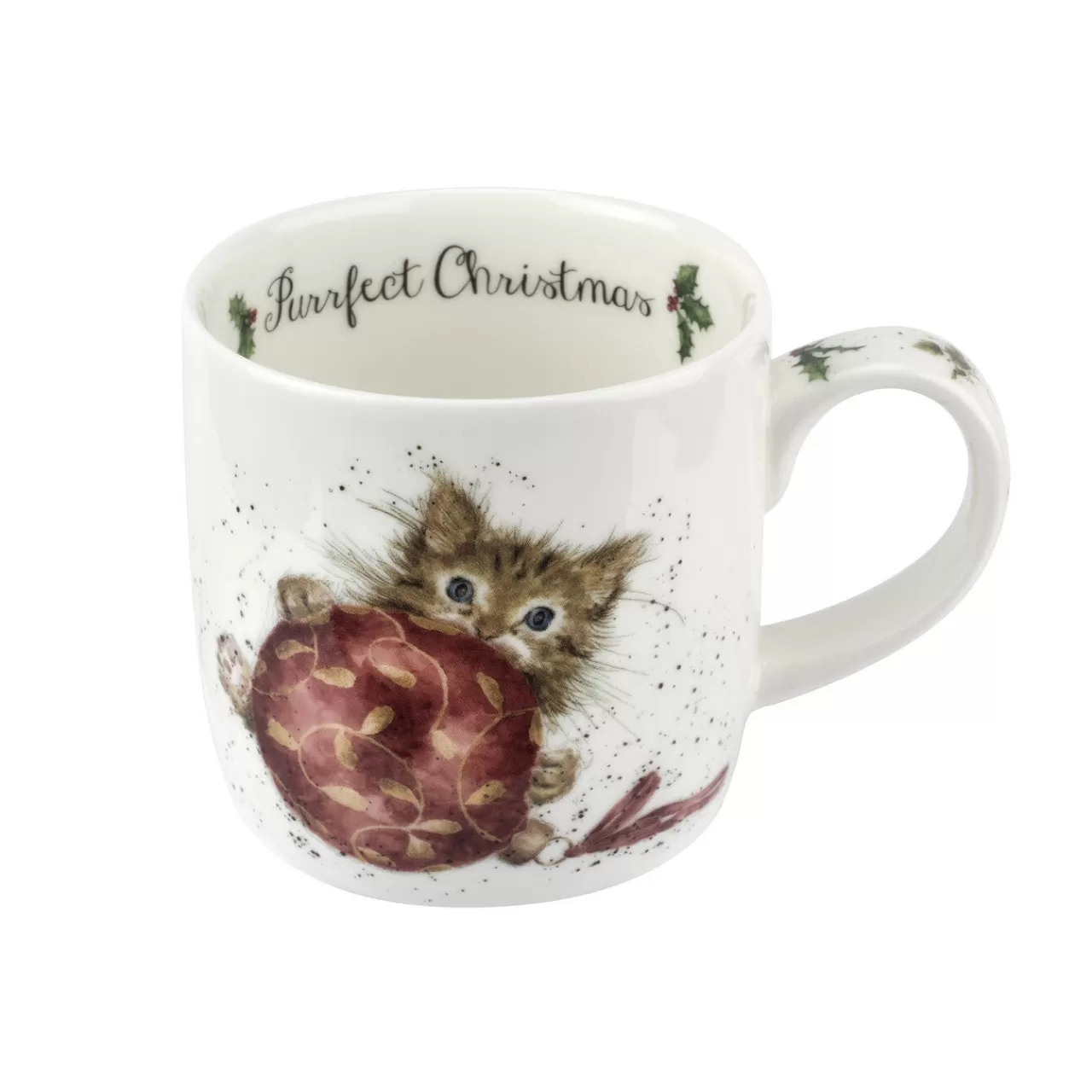 Discount Wrendale Designs Purrfect Christmas Fine Bone China Mug & Coaster Set