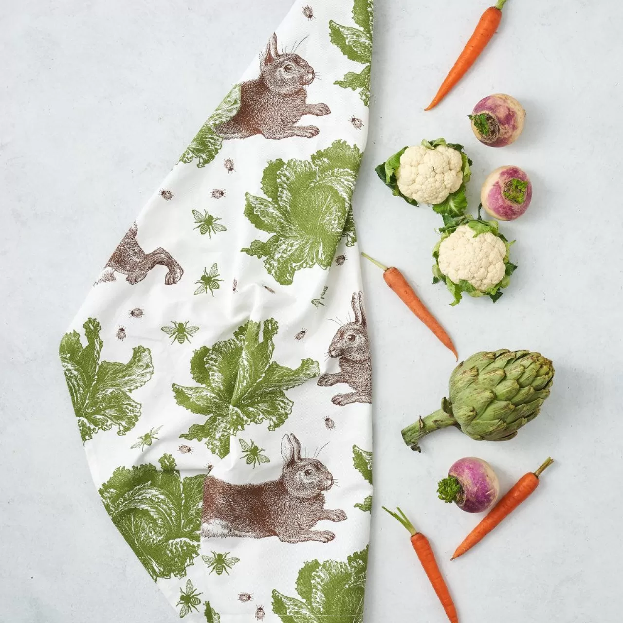 Outlet Thornback & Peel Rabbit & Cabbage Tea Towel