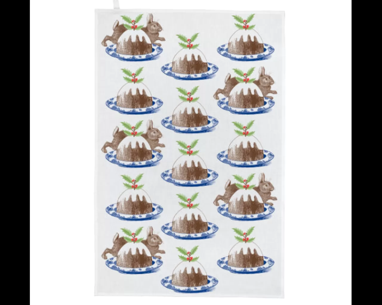 Cheap Thornback & Peel Rabbit & Pudding Tea Towel