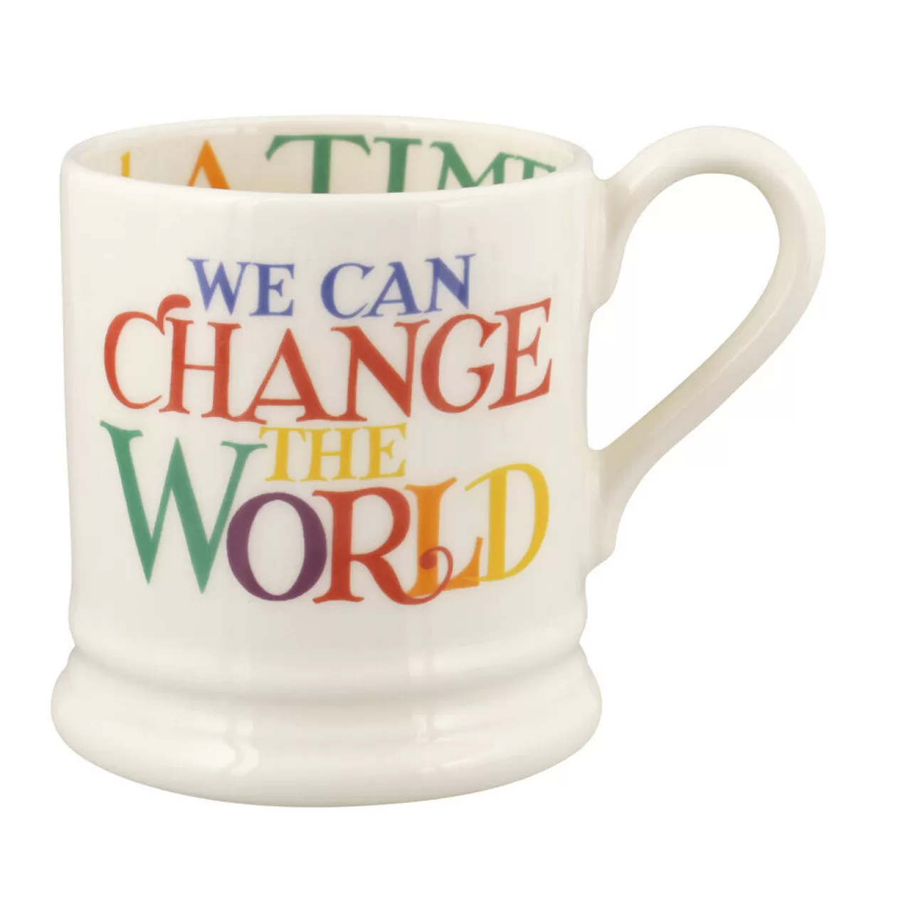 Clearance Emma Bridgewater Rainbow Toast Change The World 1/2 Pint Mug