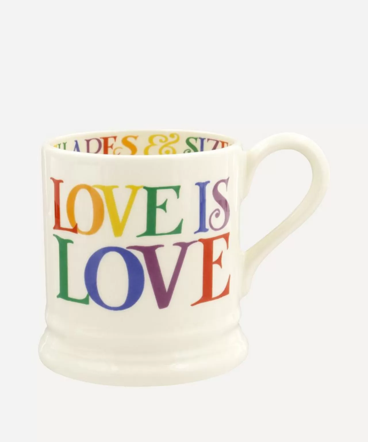 New Emma Bridgewater Rainbow Toast Love Is Love 1/2 Pint Mug