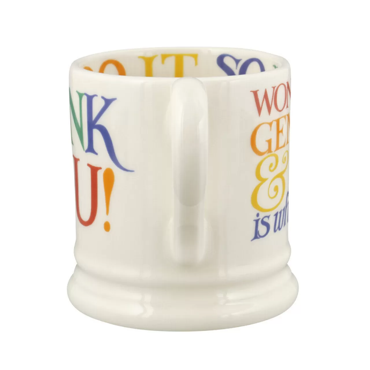 Hot Emma Bridgewater Rainbow Toast Thank You 1/2 Pint Mug