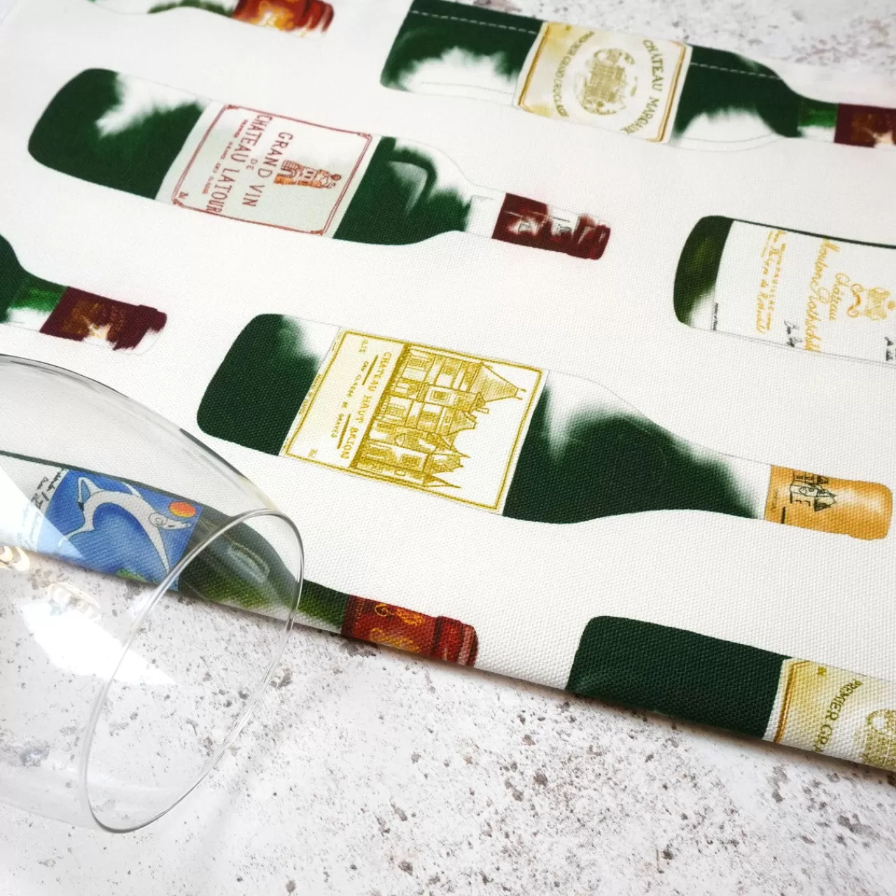 Best Sale Corinne Alexander Red Bordeaux Tea Towel By