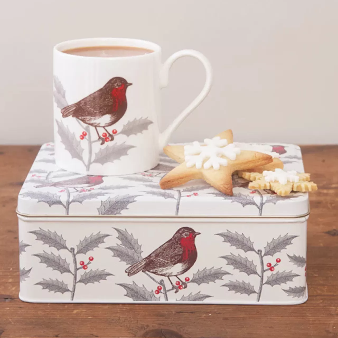 Shop Thornback & Peel Robin & Holly Bone China Mug