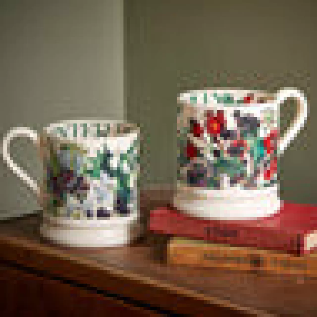 Hot Emma Bridgewater Rosehip & Paperwhites Set Of 2 Half Pint Mugs