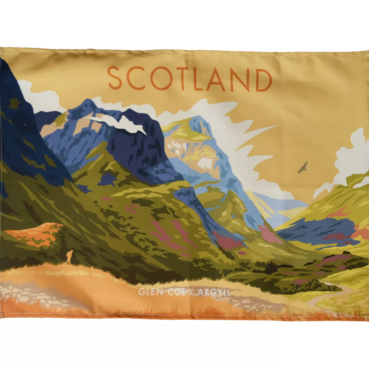 Best Town Towels Scotland- Glen Coe, Argyll Tea Towel