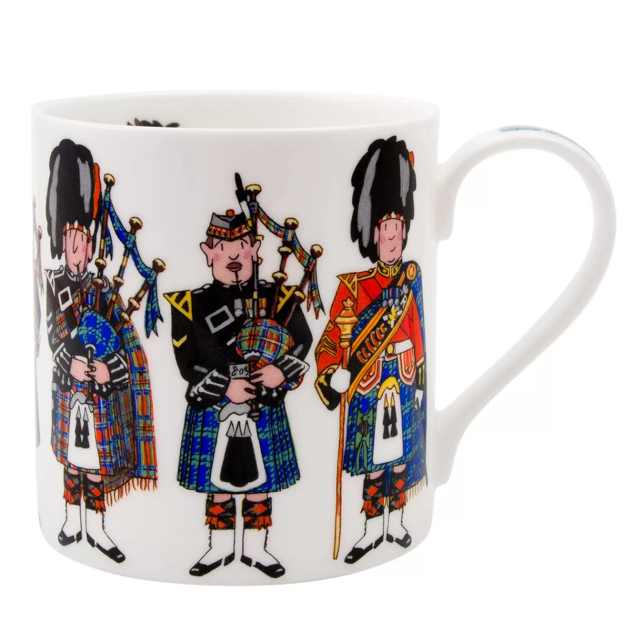 Outlet Alison Gardiner Scottish Pipers Mug Boxed