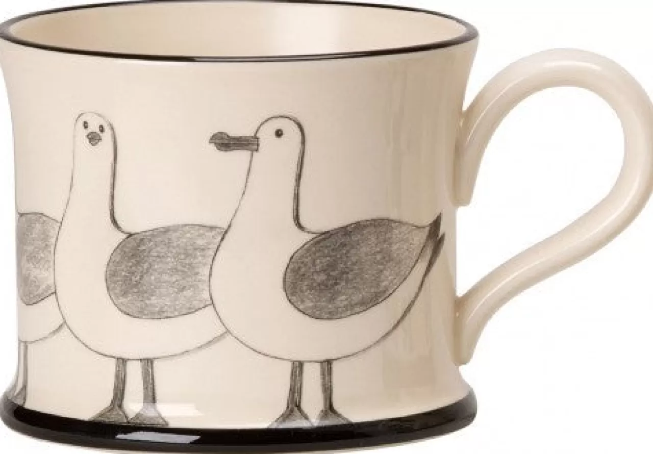 Flash Sale Moorland Pottery Sea Gulls (Devon) Mug By