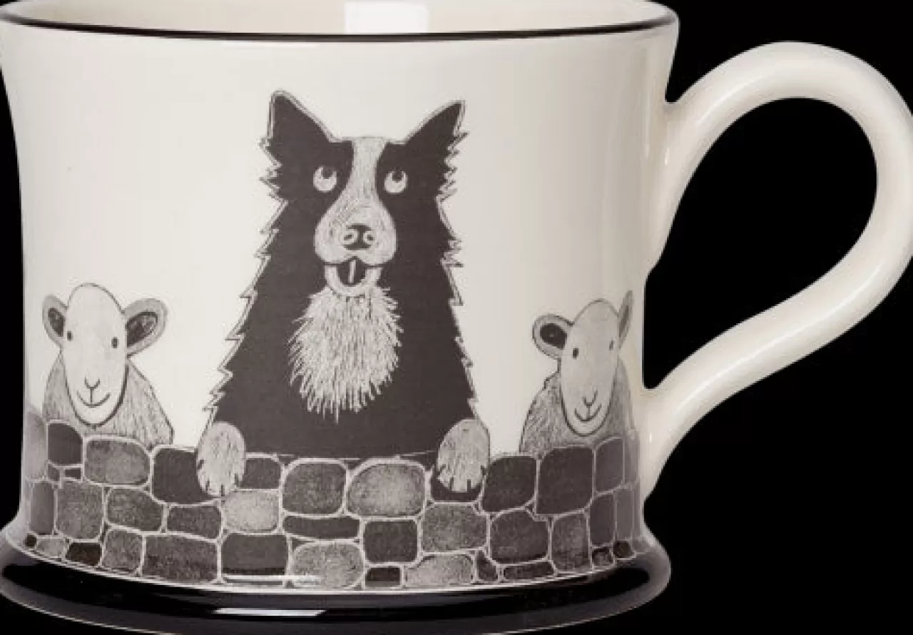 Online Moorland Pottery Sheep Dog Mug By