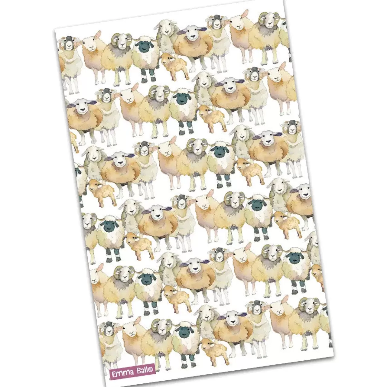 Store Emma Ball Sheep Repeat Tea Towel