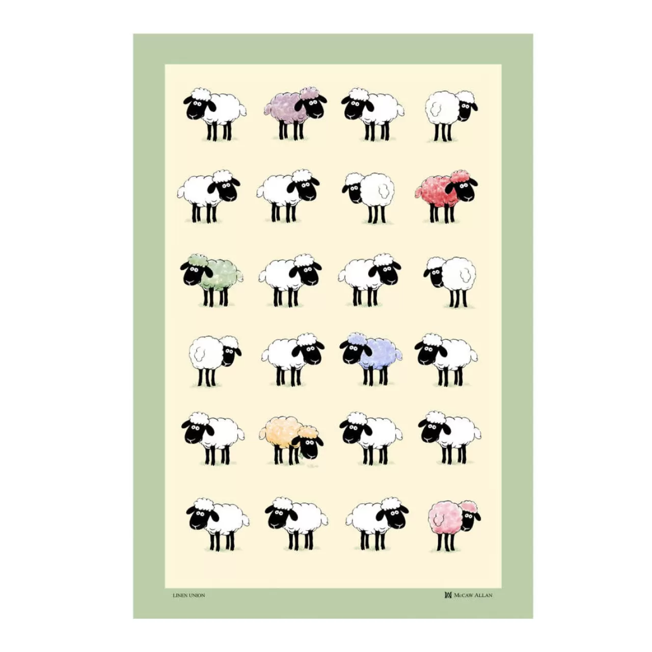 Clearance Samuel Lamont Sheepish Linen/Cotton Tea Towel