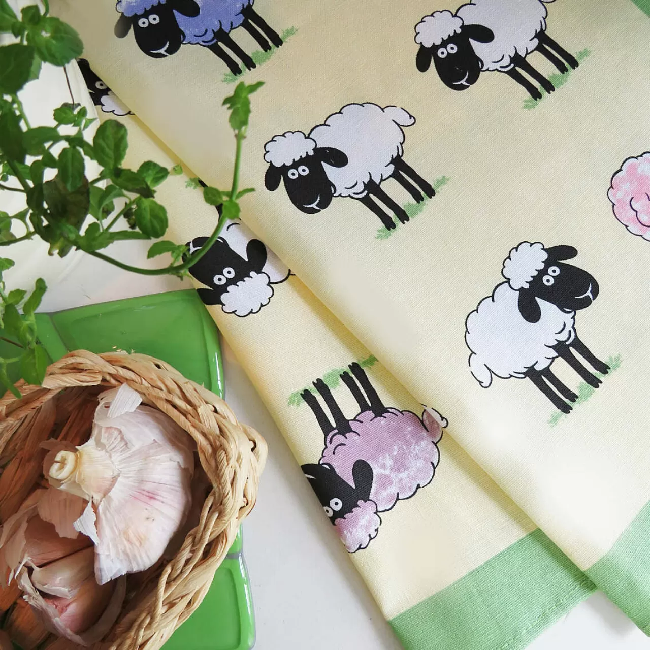 Clearance Samuel Lamont Sheepish Linen/Cotton Tea Towel