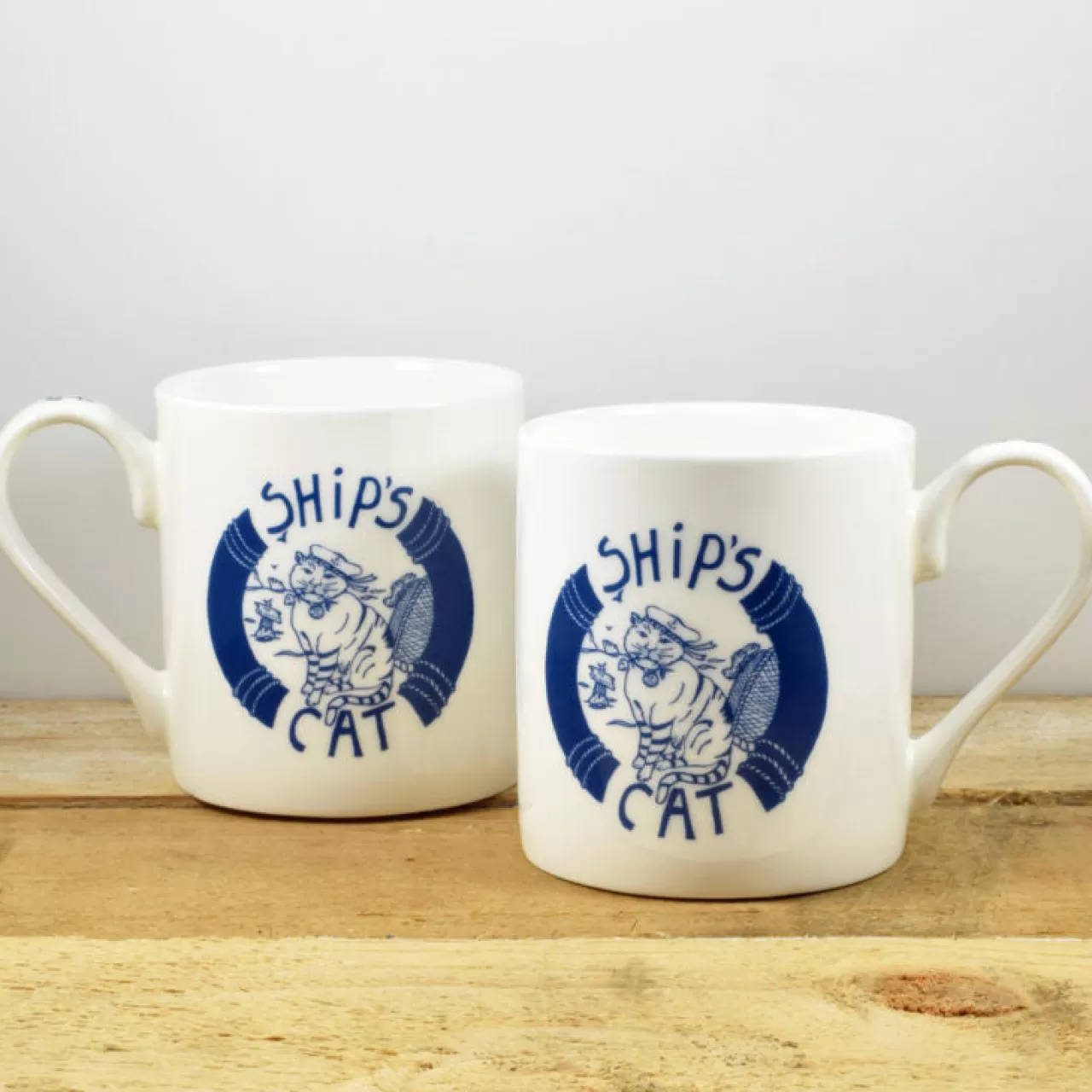 New Port & Lemon Ship's Cat Bone China Mug