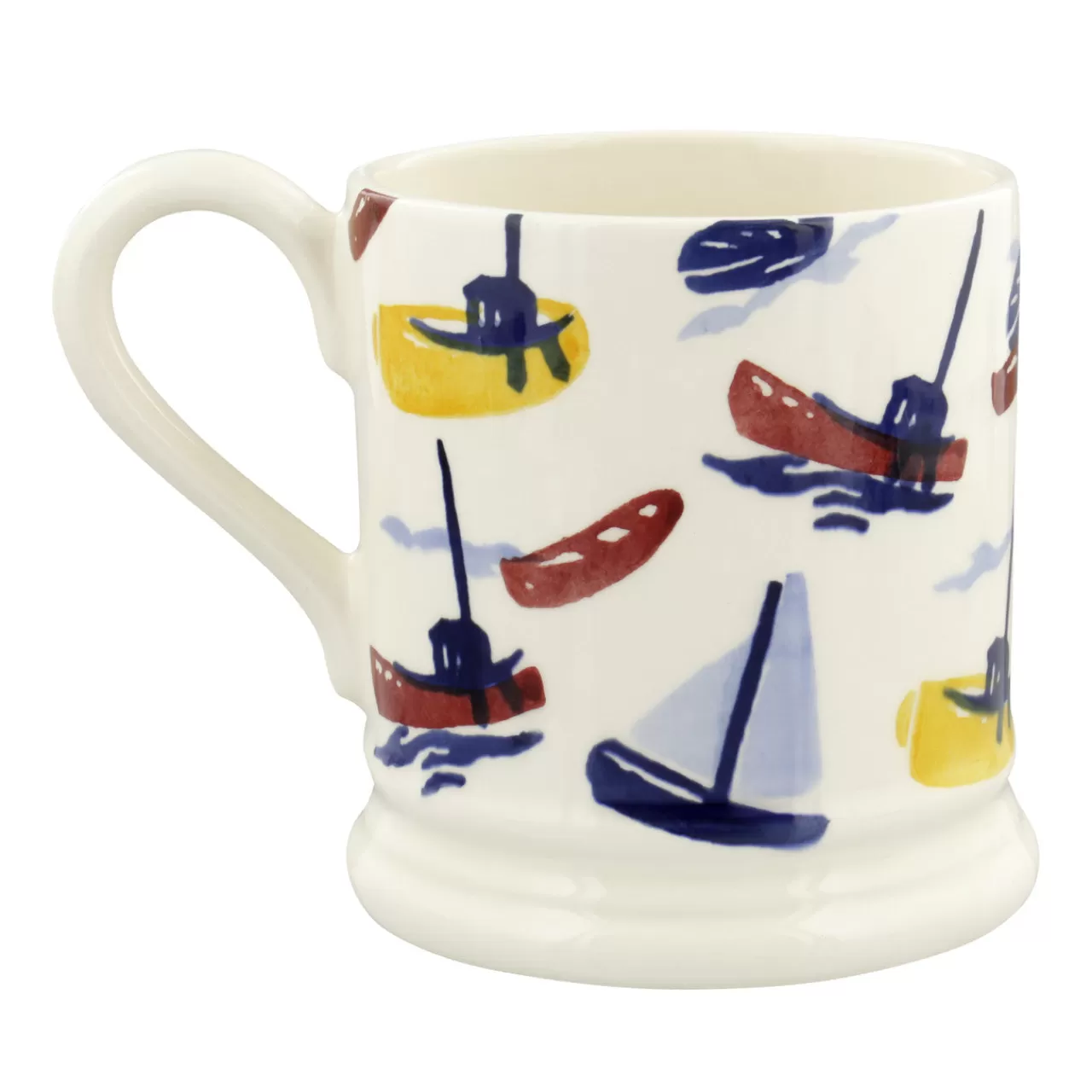 Best Sale Emma Bridgewater Shoreline Scattered Boats 1/2 Pint Mug