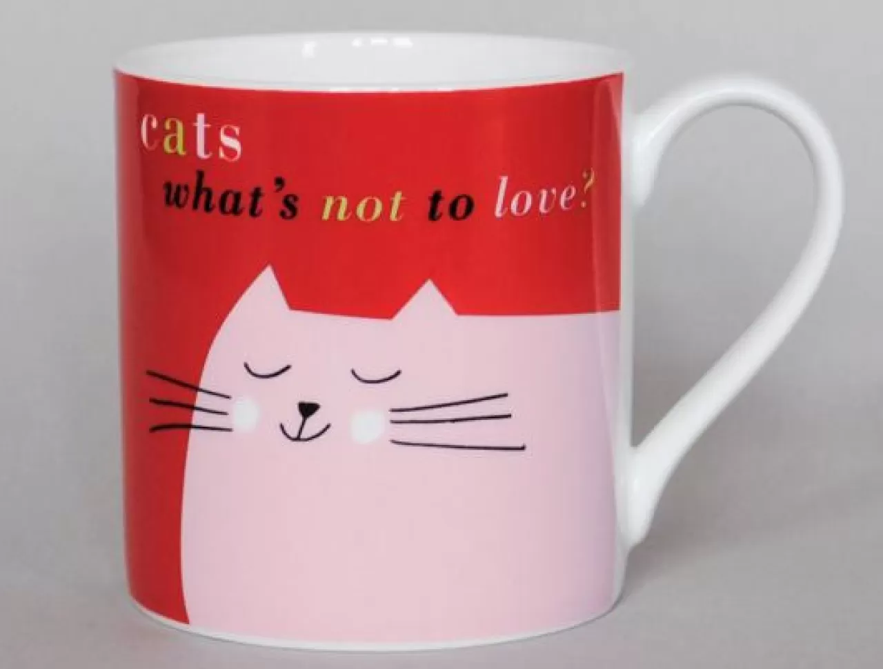 Best Sale Repeat Repeat Smile Cat Face Red Mug