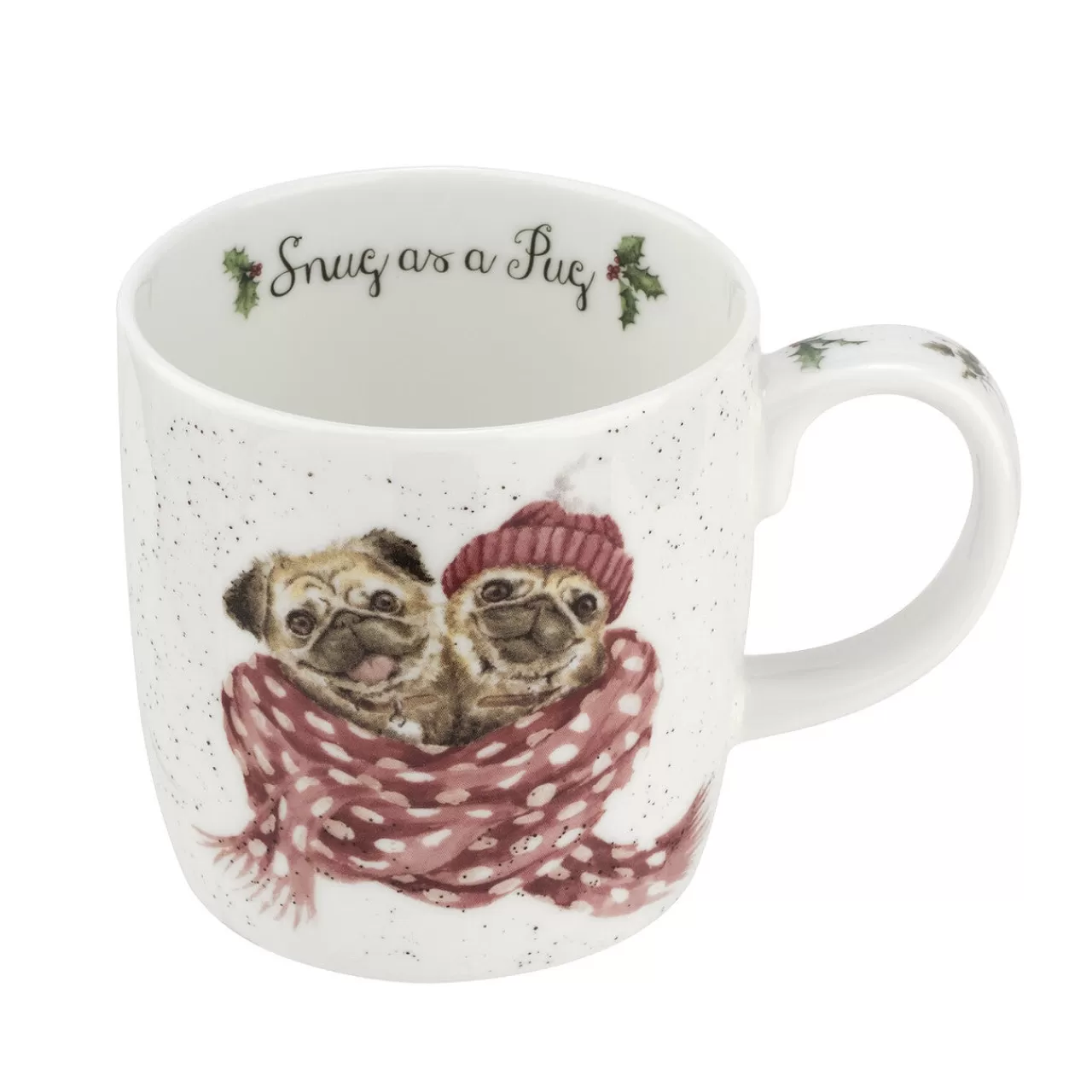 Hot Wrendale Designs Snug As A Pug' Bone China Mug