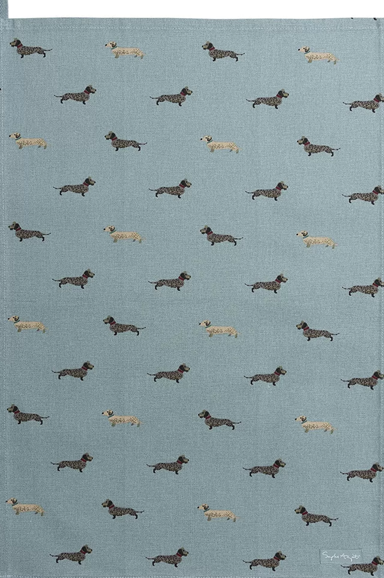 Cheap Sophie Allport Dachshund Tea Towel