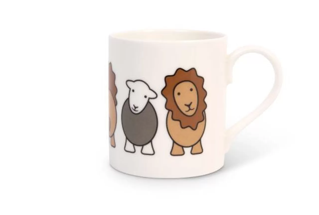 Hot The Herdy Company Special Edition Lion And Lamb Mug