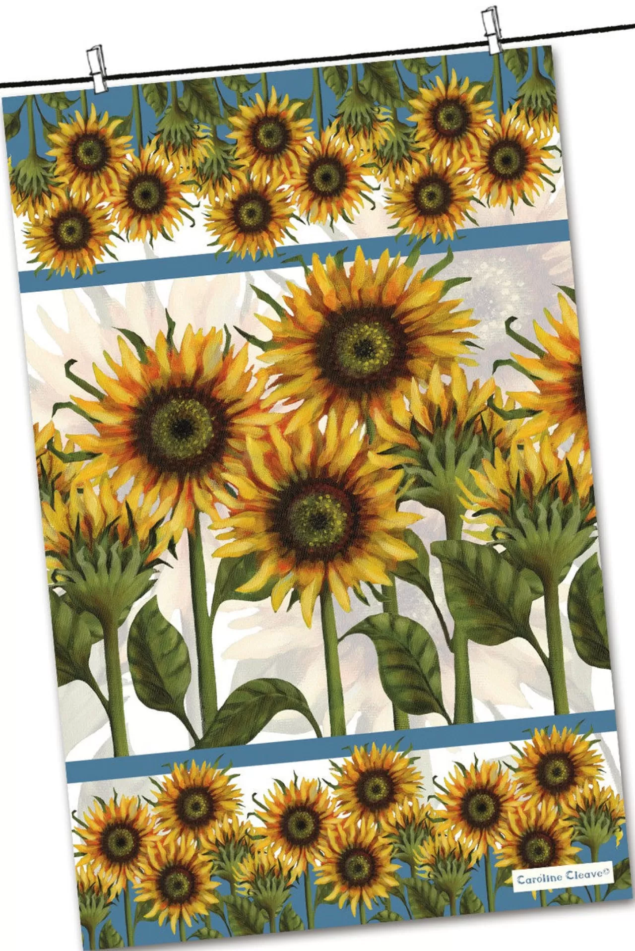 Cheap Emma Ball Sunflower Tea Towel