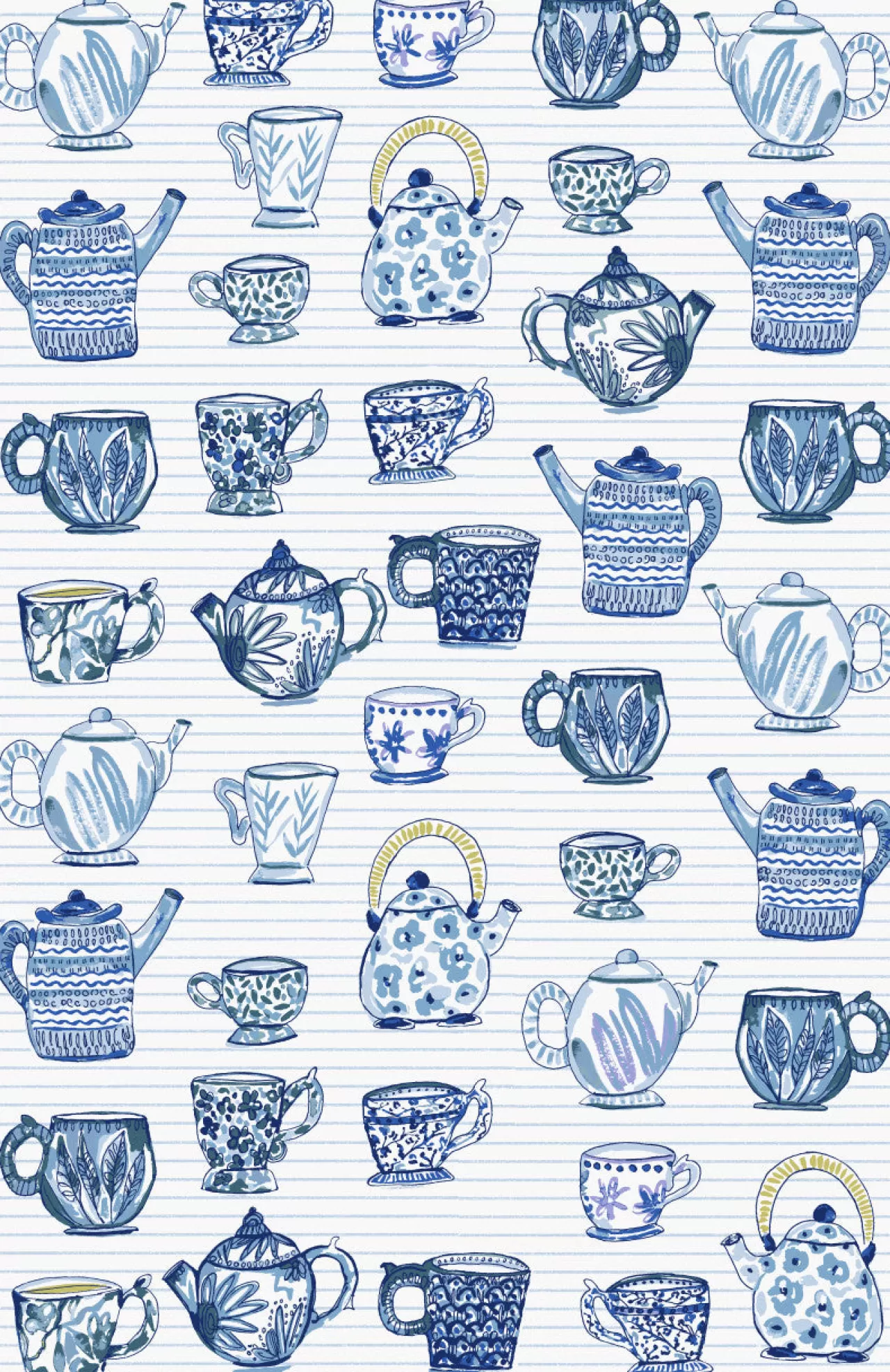 Hot Ulster Weavers Teacups Tea Towel