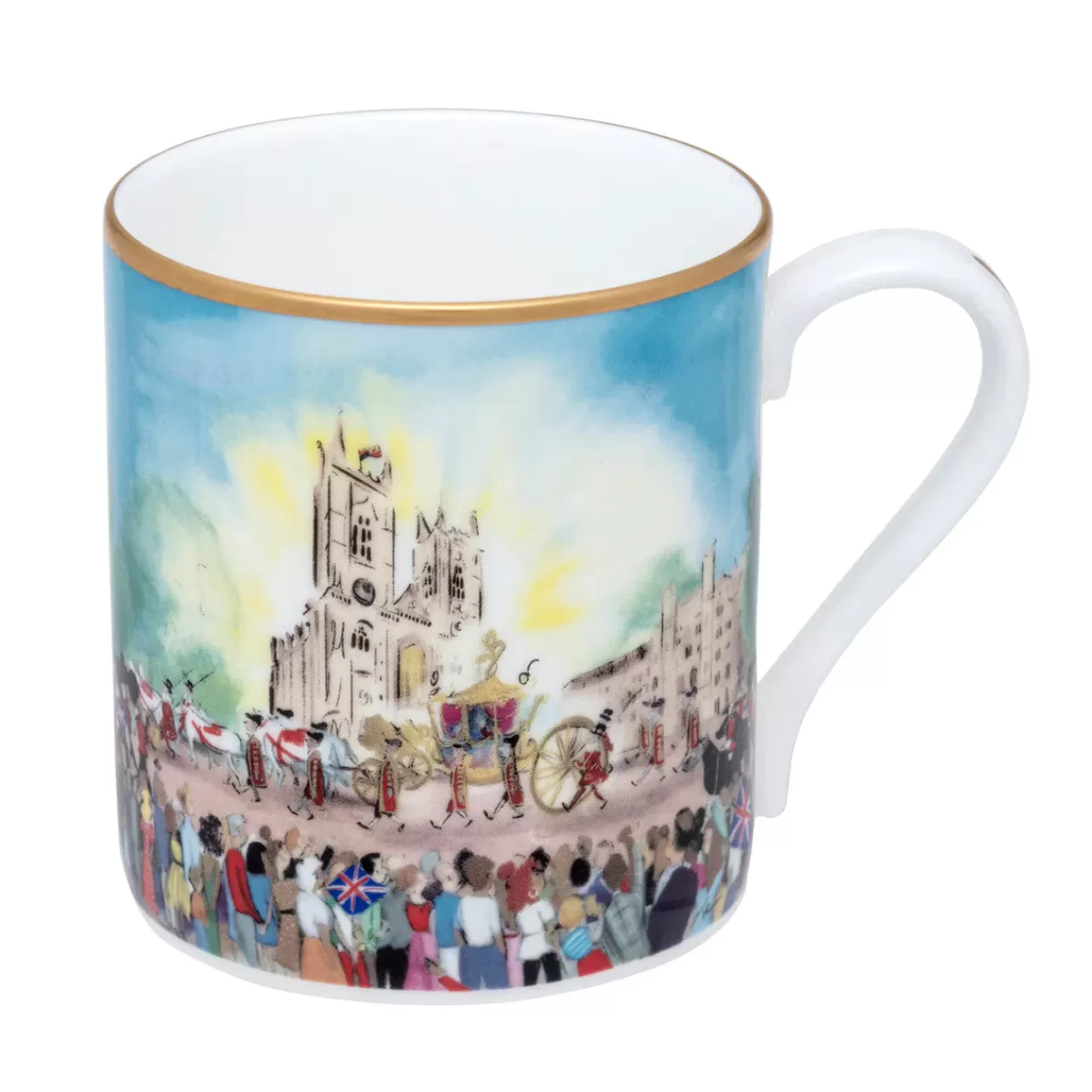 Store Halcyon Days The Coronation At Westminster Abbey Bone China Mug