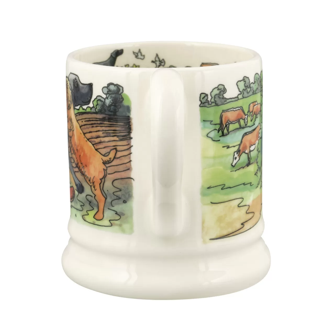New Emma Bridgewater The Good Life Favorite Dog Walks 1/2 Pint Mug