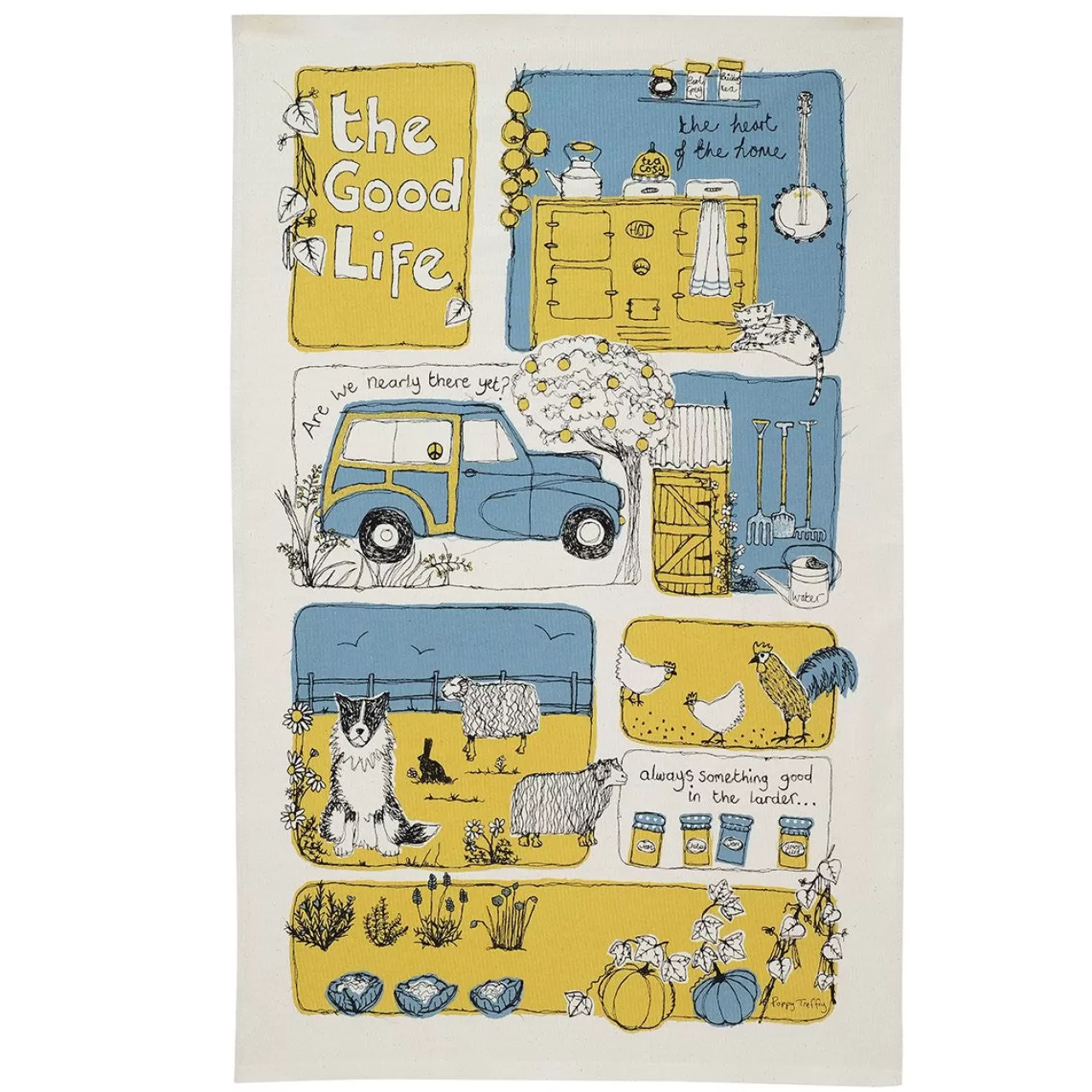 Best Poppy Treffry The Good Life Time Tea Towel