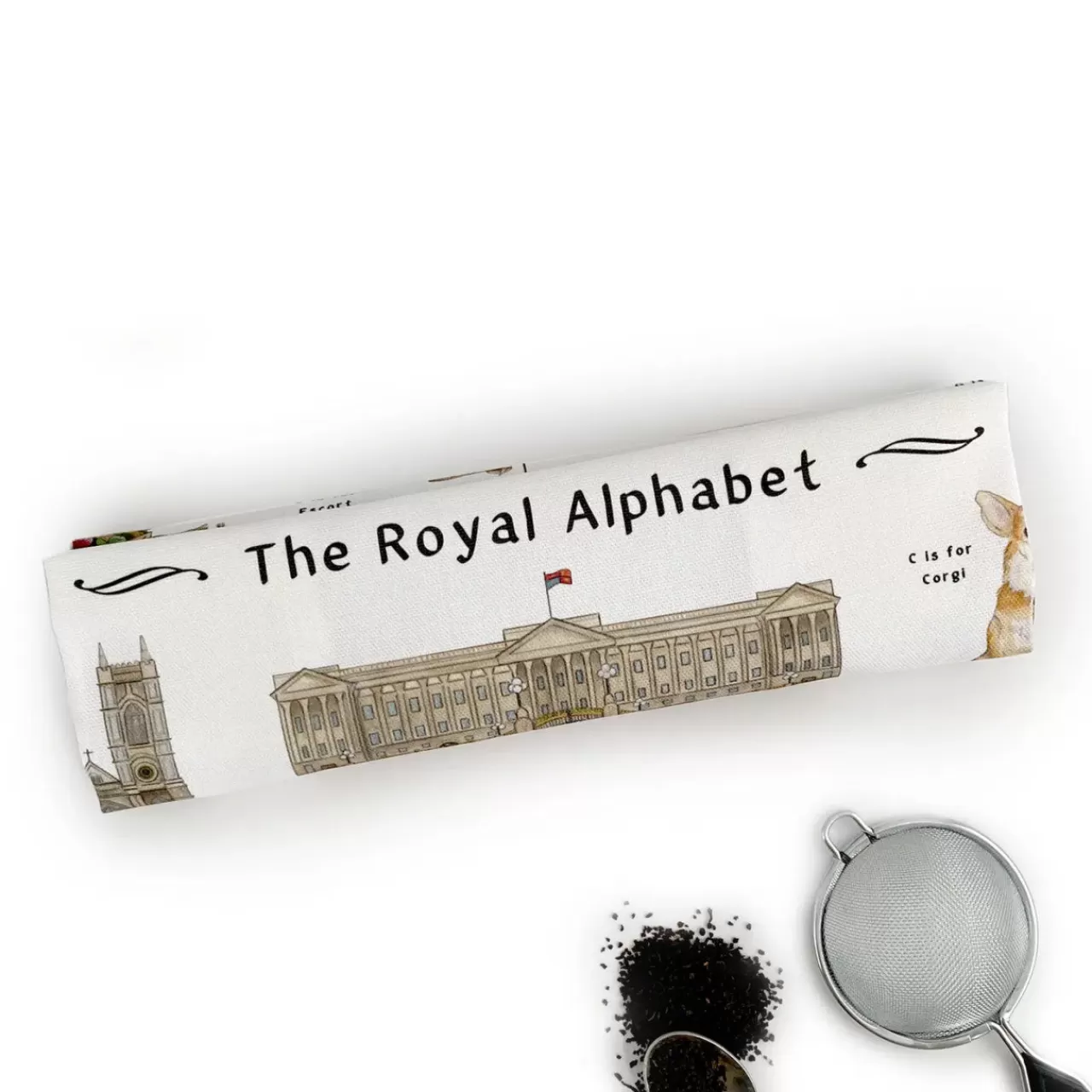 Best Yeti The Royal Alphabet Tea Towel