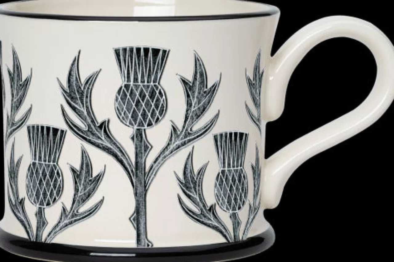 New Moorland Pottery Thistle Mug By