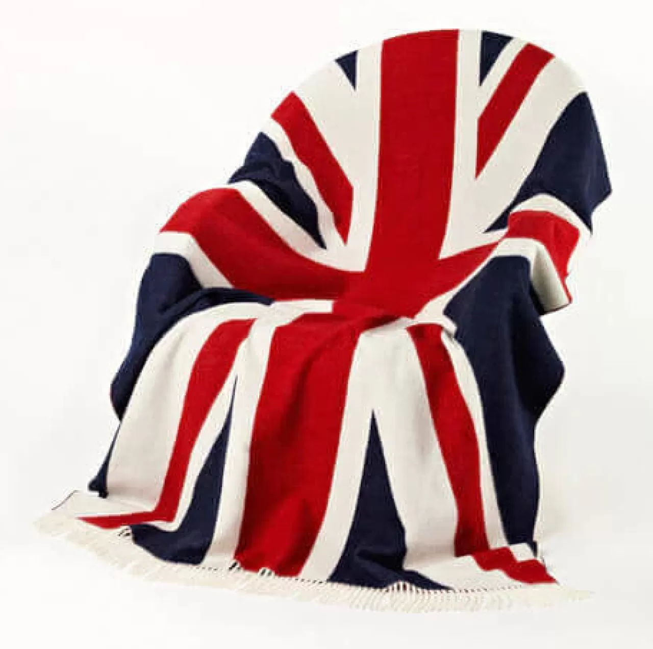 Best Bronte Moon Union Jack Merino Lambswool Throw Blanket