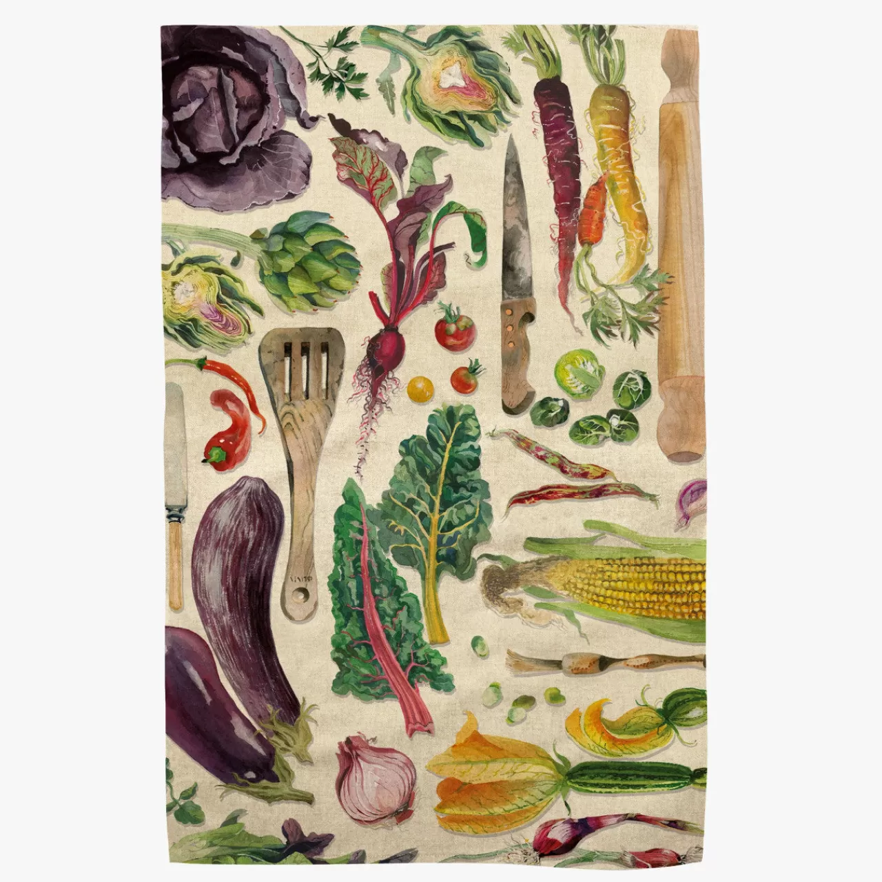 Shop Emma Bridgewater Vegetable Garden Linen Blend Tea Towel