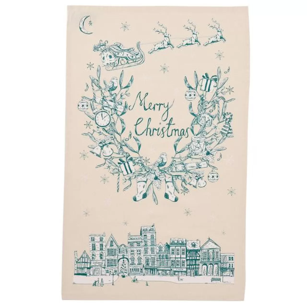 Sale Victoria Eggs Night Before Christmas Tea Towel