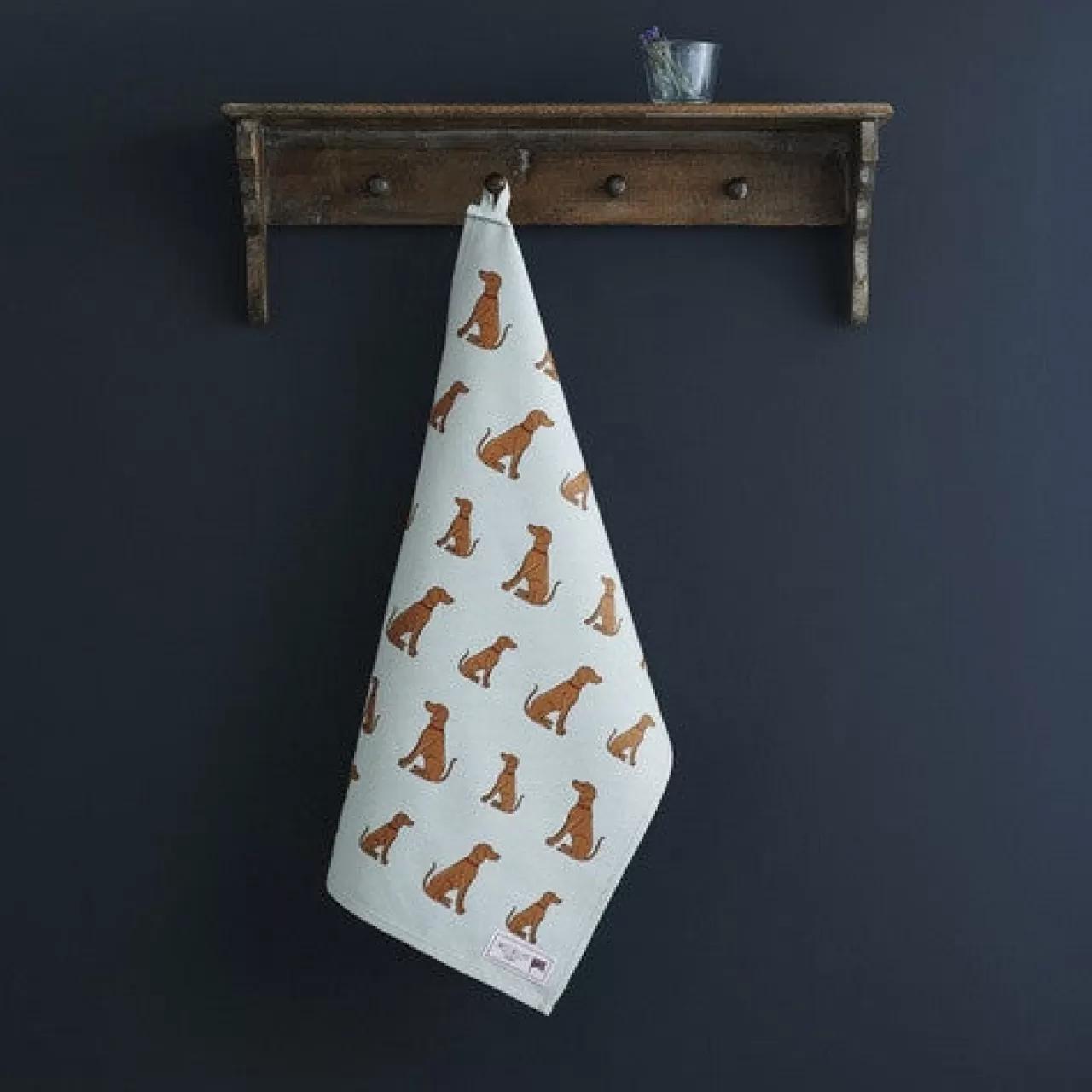 Hot Sweet William Vizsla Tea Towel