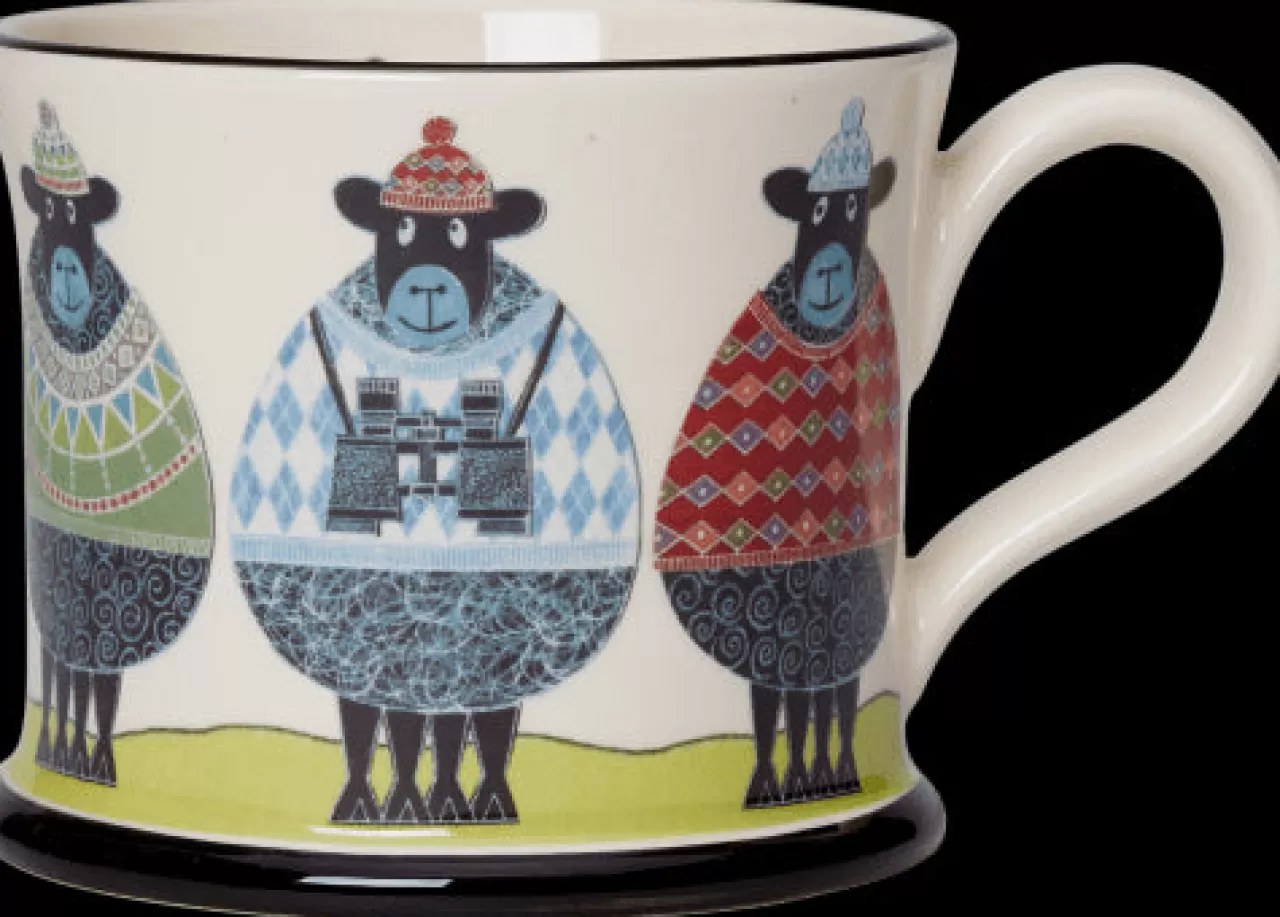 Outlet Moorland Pottery Woolly Ramblers Mug By