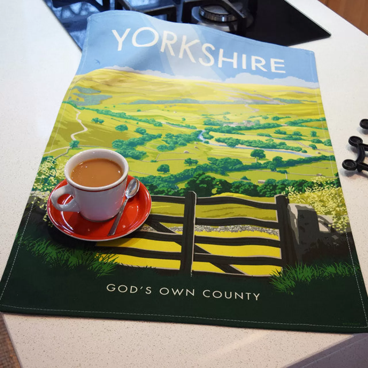 Outlet Town Towels Yorkshire God's Own County Tea Towel